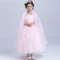 gauze baby girl wedding dress mesh long dress puffy wedding dress white